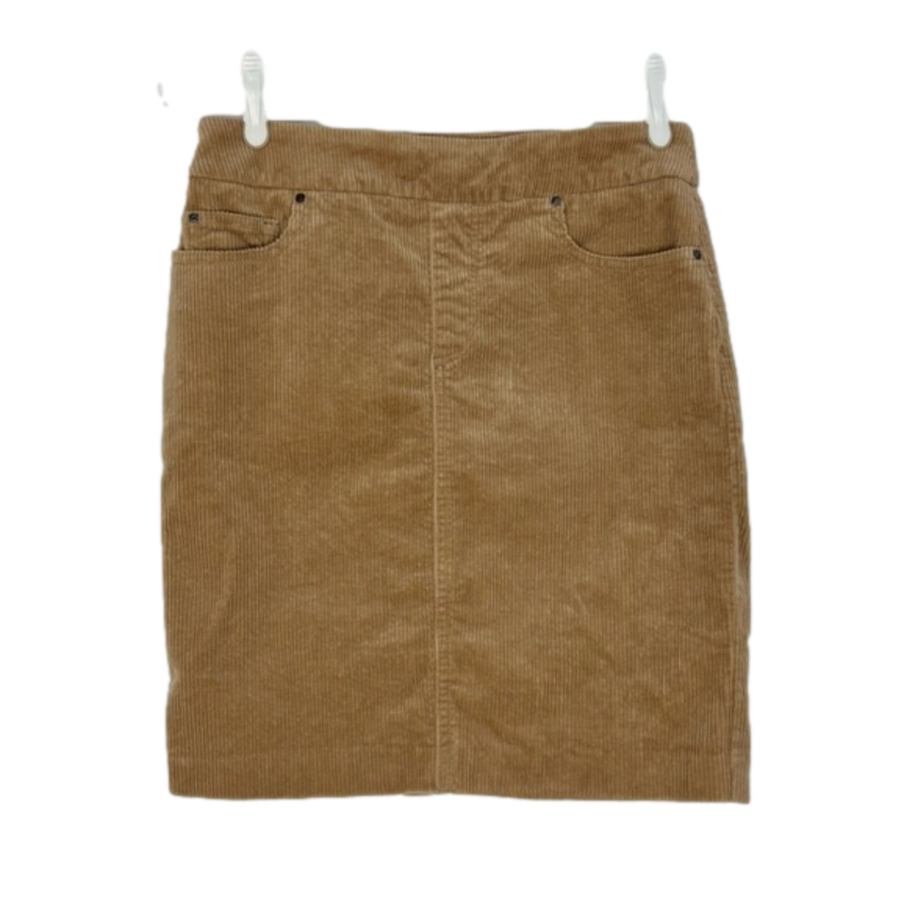 S.C. & Co. tan corduroy skirt